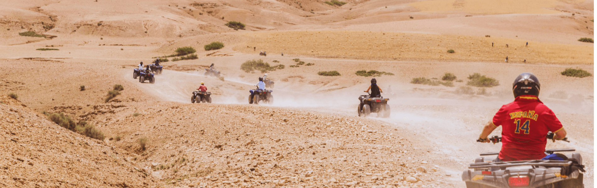 Quad biking in the Agafay desert